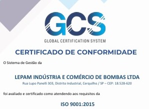 Certificado ISO 9001:2015